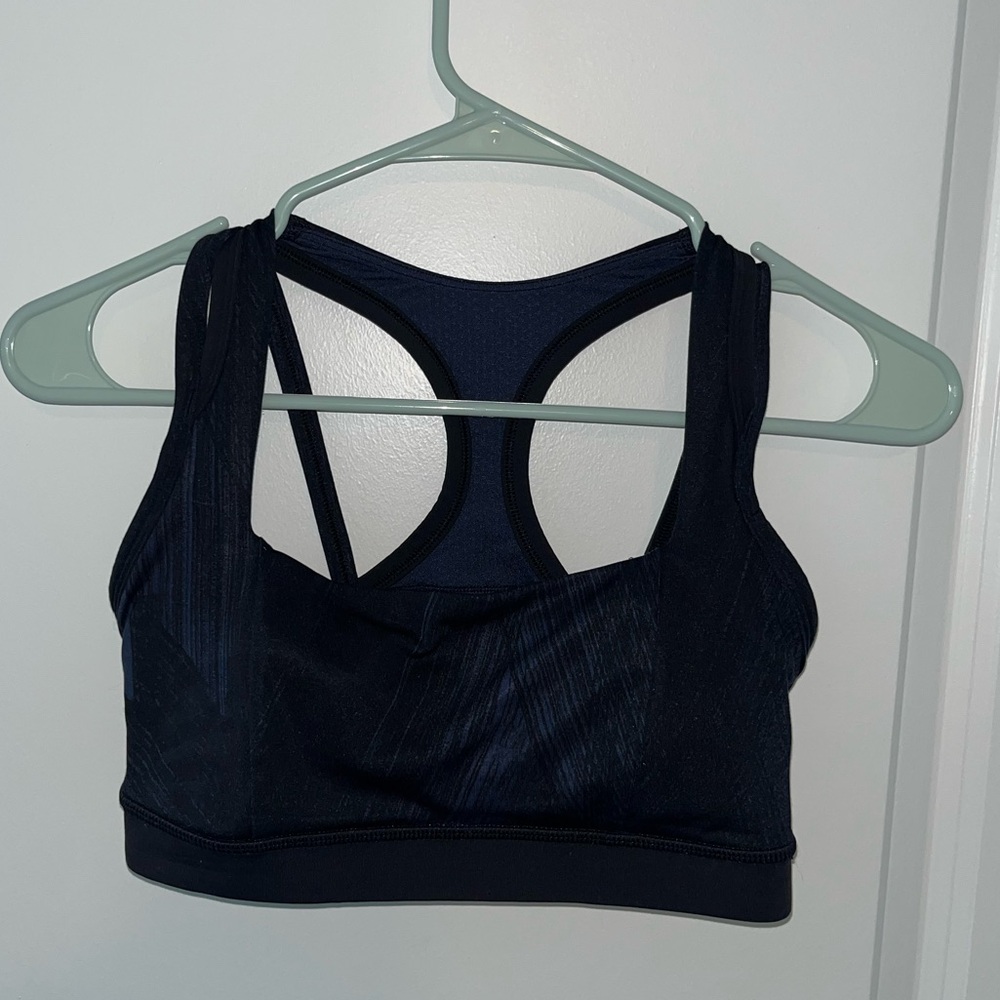 Lululemon Navy and Black Sports Bra